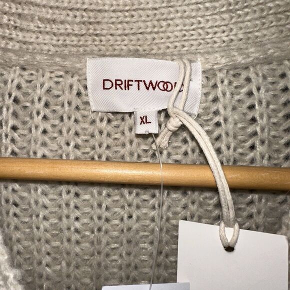 Driftwood Ivory Emie Knitted Cardigan Sweater Size XL NWT Balloon Sleeves - Picture 4 of 15